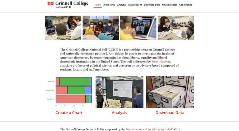 Grinnell College National Poll site homepage